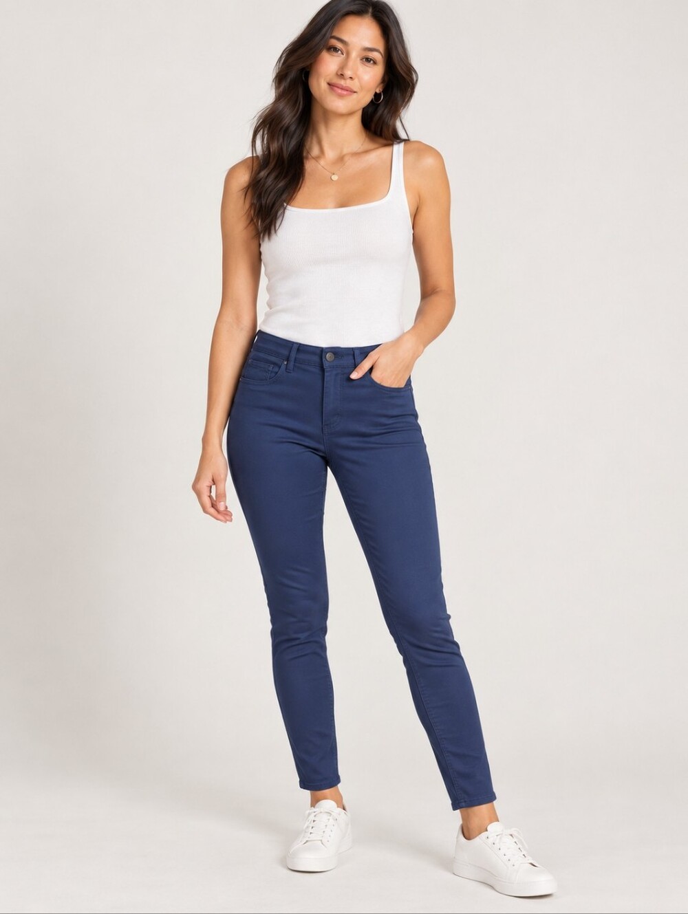 ❤ NWT! LOFT HIGH RISE SATEEN SKINNY LEGGING JEANS, BLUE, 8 (29)